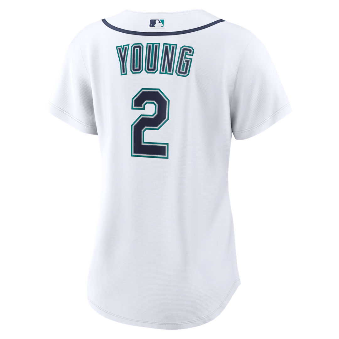 Seattle Mariners Cole Young Nike Women's Home Replica Jersey - White Team Jersey Sports Fan Apparel