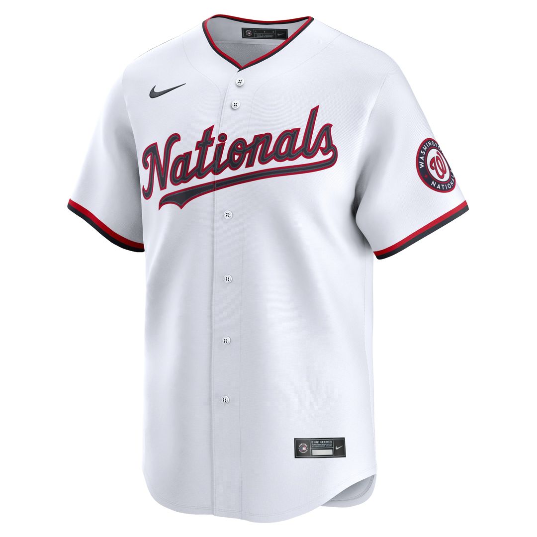 Washington Nationals James Wood Nike Home Limited Jersey - White Team Jersey Sports Fan Apparel