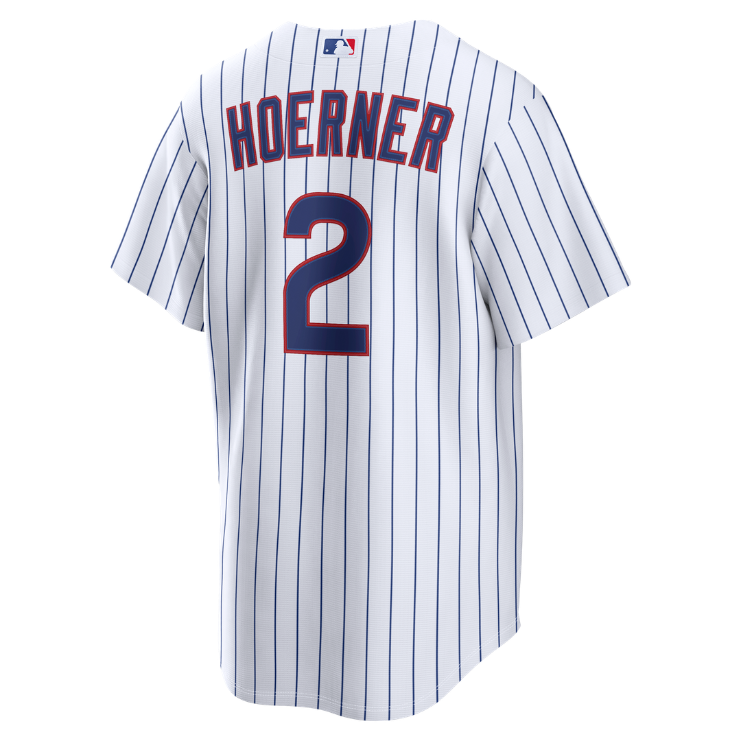 Chicago Cubs Nico Hoerner Nike Home Replica Jersey - White Team Jersey Sports Fan Apparel