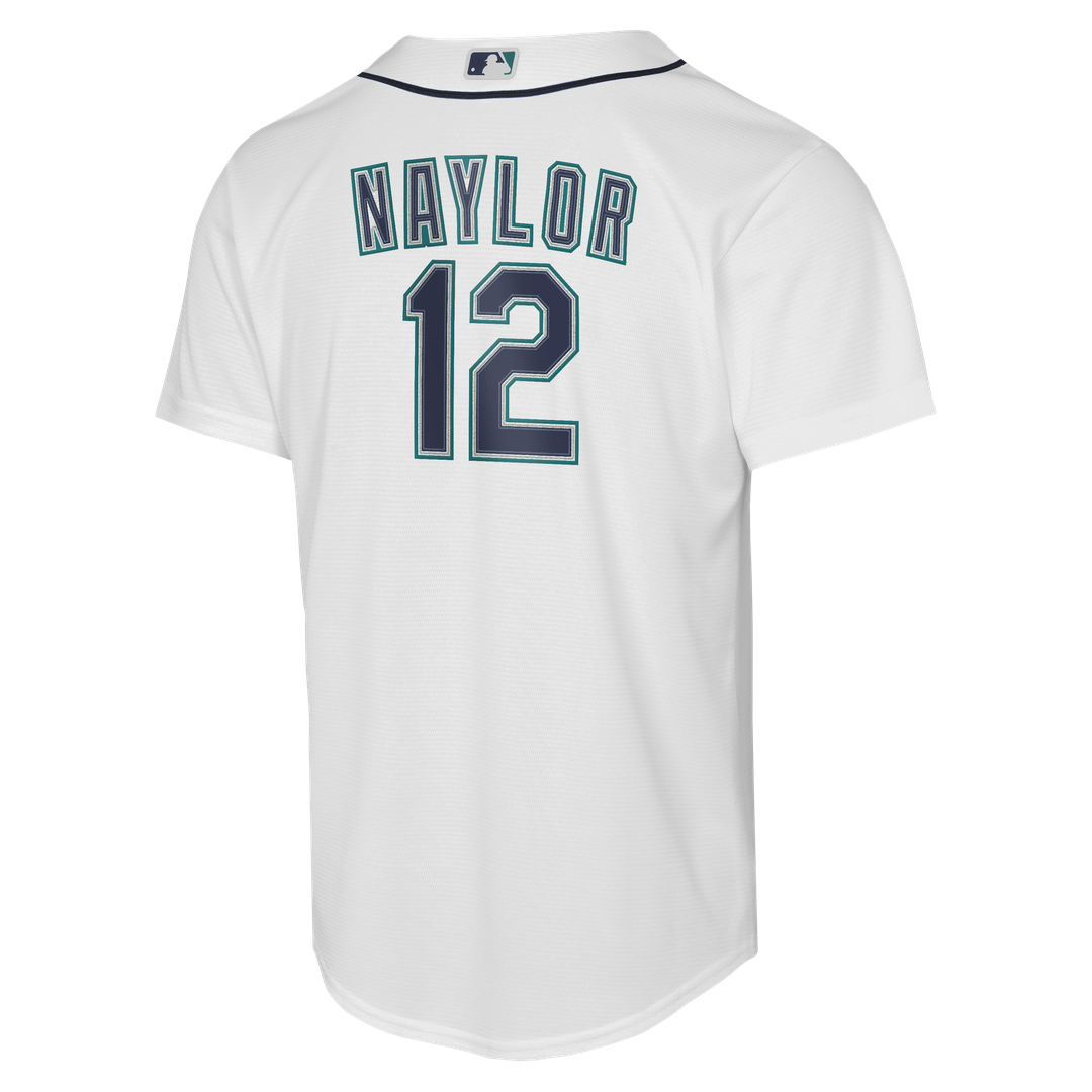 Seattle Mariners Josh Naylor Nike Youth Home Baseline Jersey - White Team Jersey Sports Fan Apparel