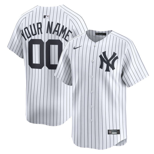 New York Yankees Nike Home Limited Custom Jersey - White Team Jersey Sports Fan Apparel