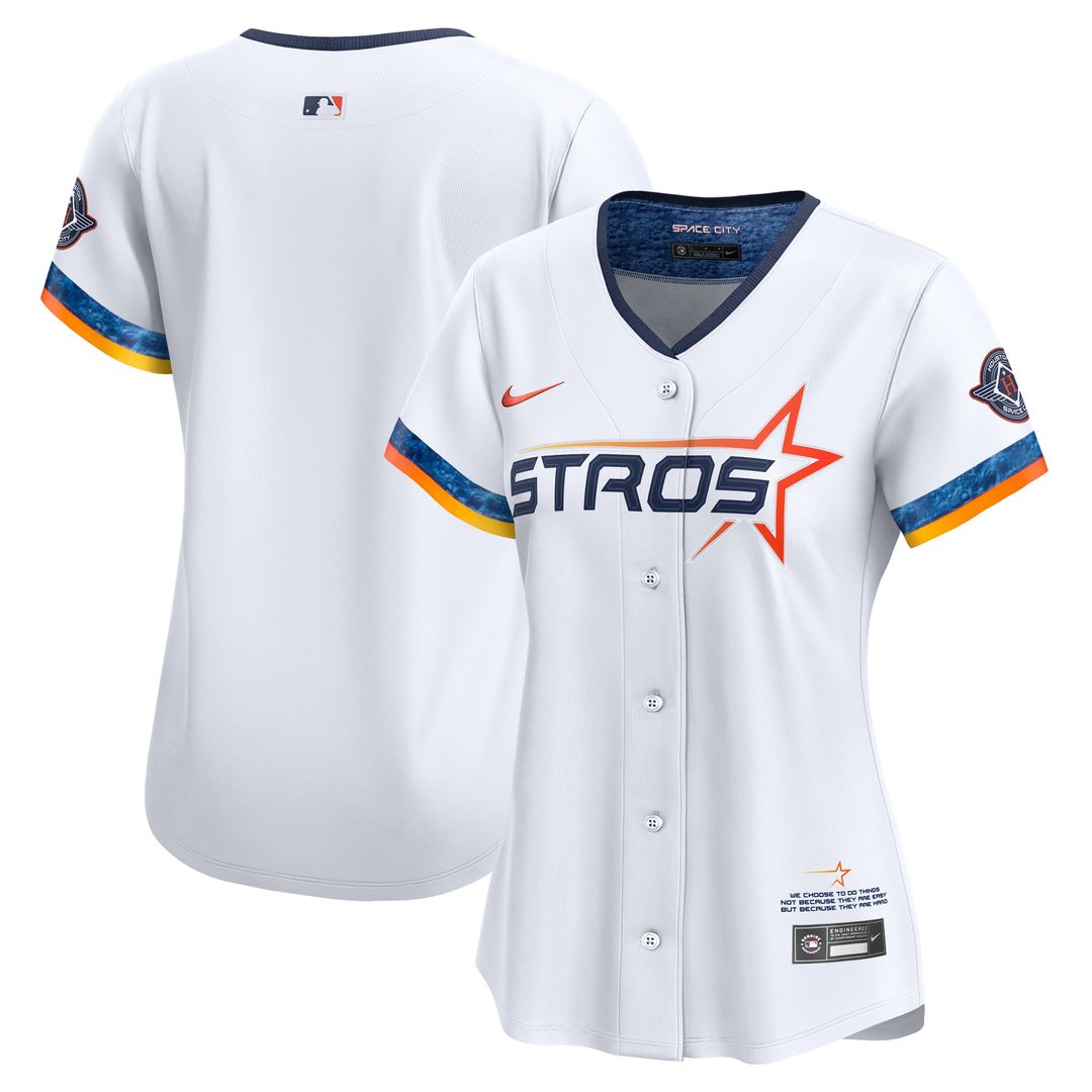 Houston Astros Nike Women's 2025 City Connect Limited Jersey - White Team Jersey Sports Fan Apparel