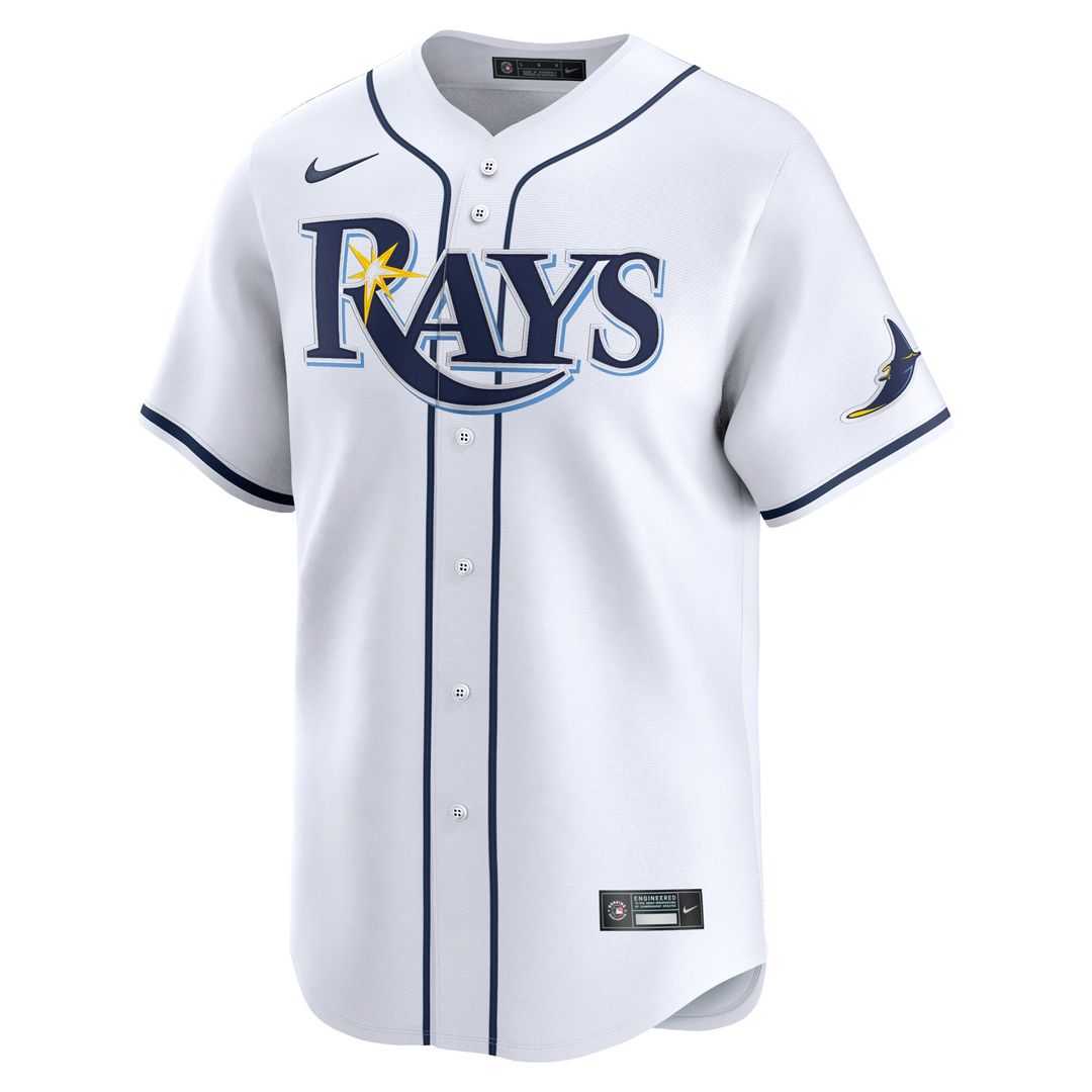 Tampa Bay Rays Brandon Lowe Nike Home Limited Player Jersey - White Team Jersey Sports Fan Apparel