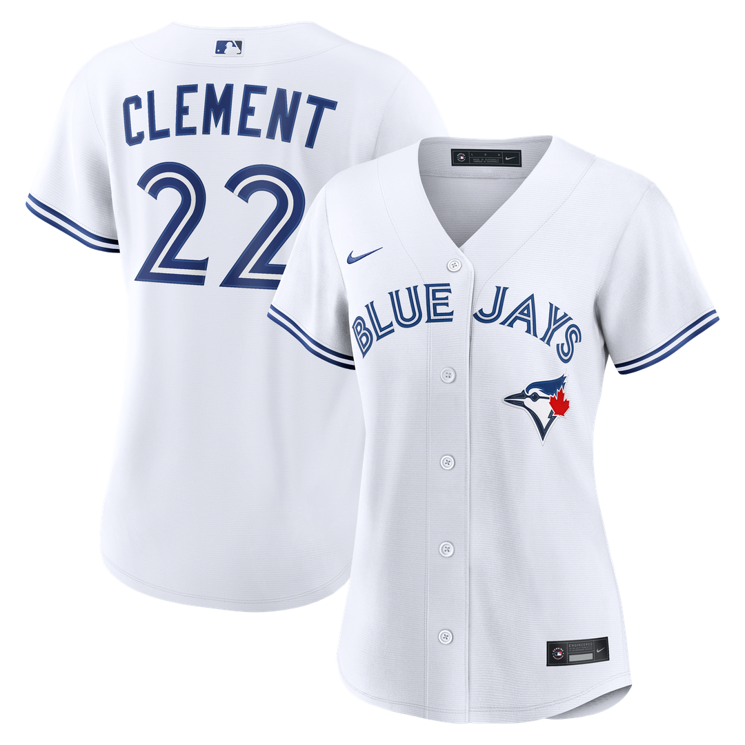 Toronto Blue Jays Ernie Clement Nike Women's Home Replica Jersey - White Team Jersey Sports Fan Apparel