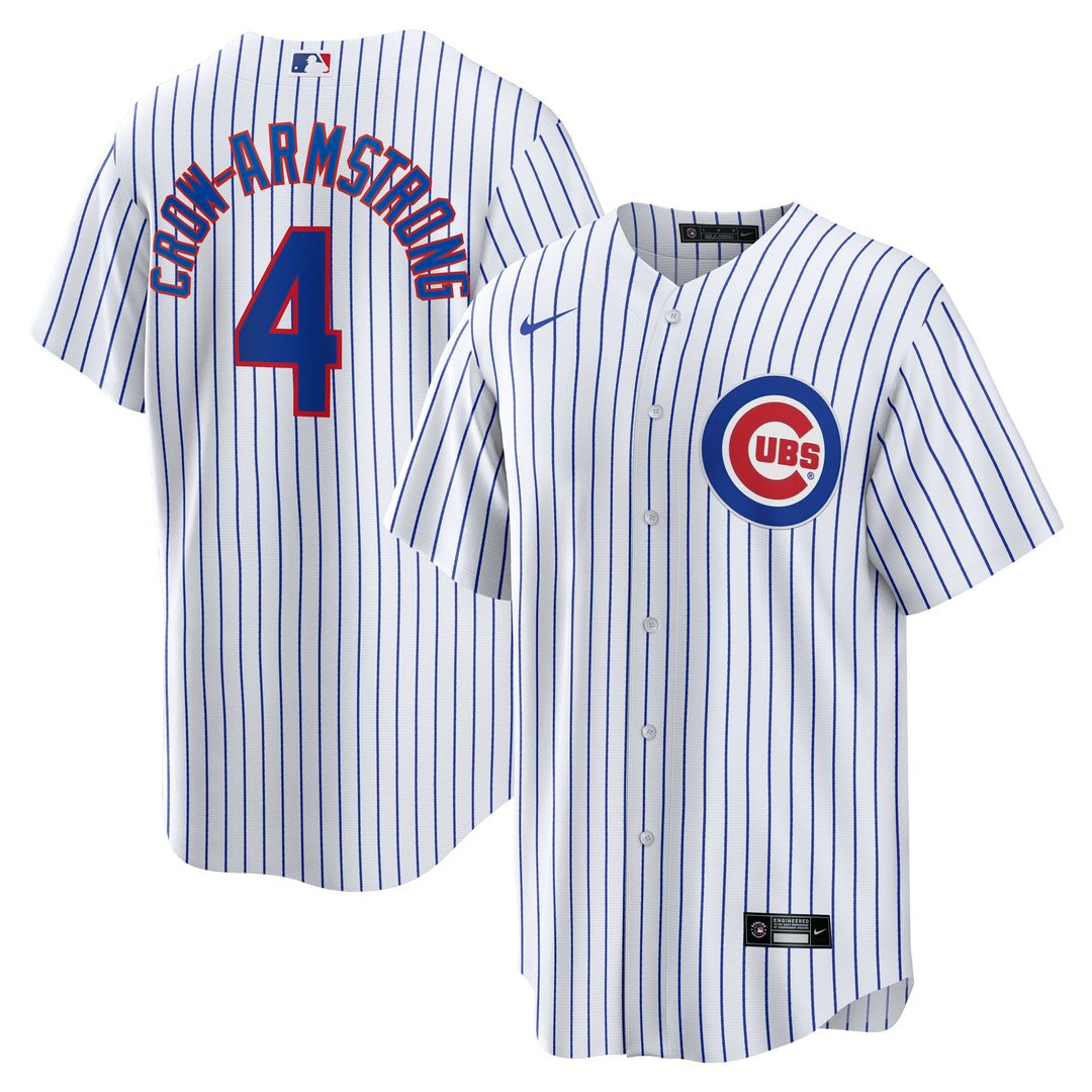 Chicago Cubs Pete Crow - Armstrong Nike Home Replica Jersey - White Team Jersey Sports Fan Apparel