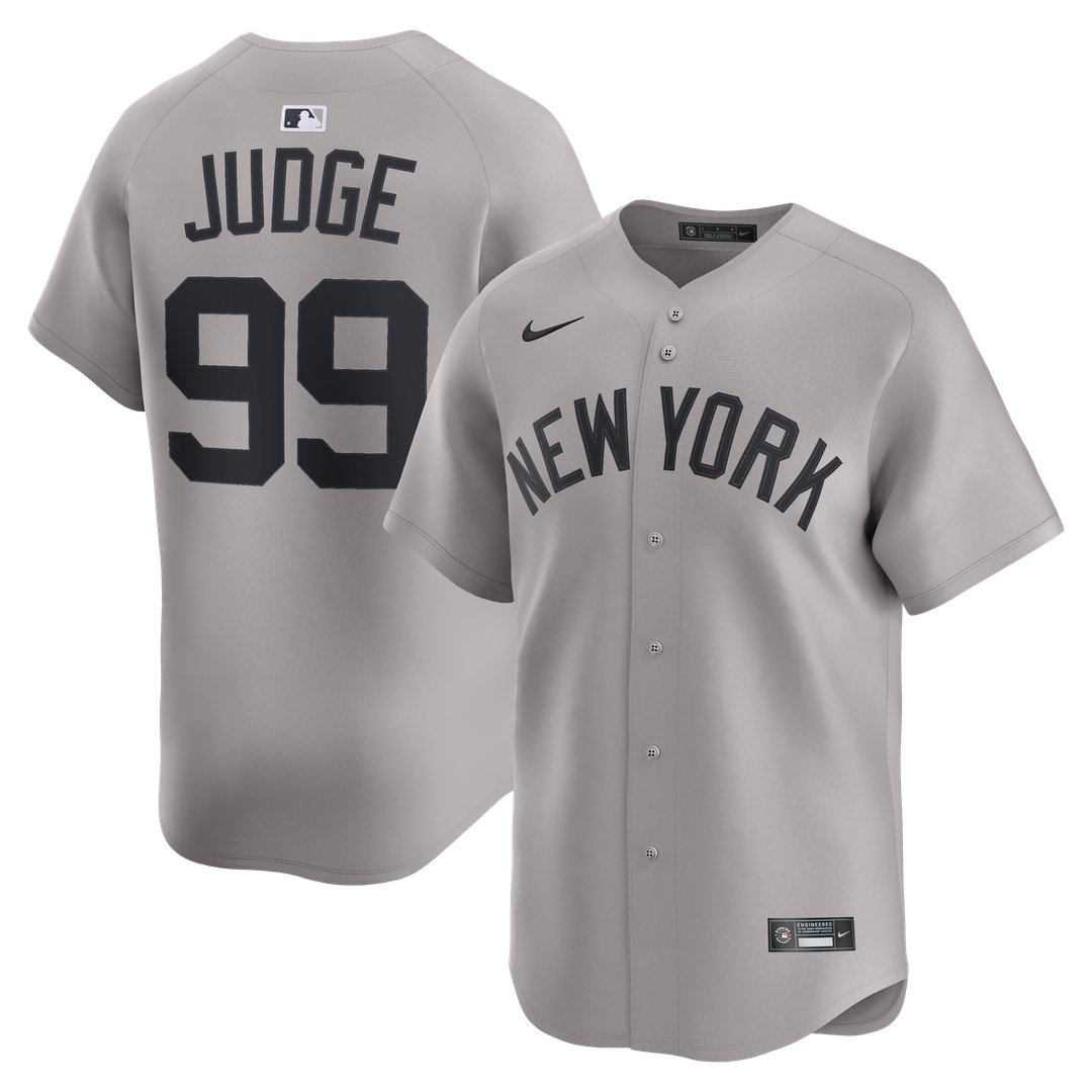 New York Yankees Aaron Judge Nike Road Limited Player Jersey - Gray Team Jersey Sports Fan Apparel