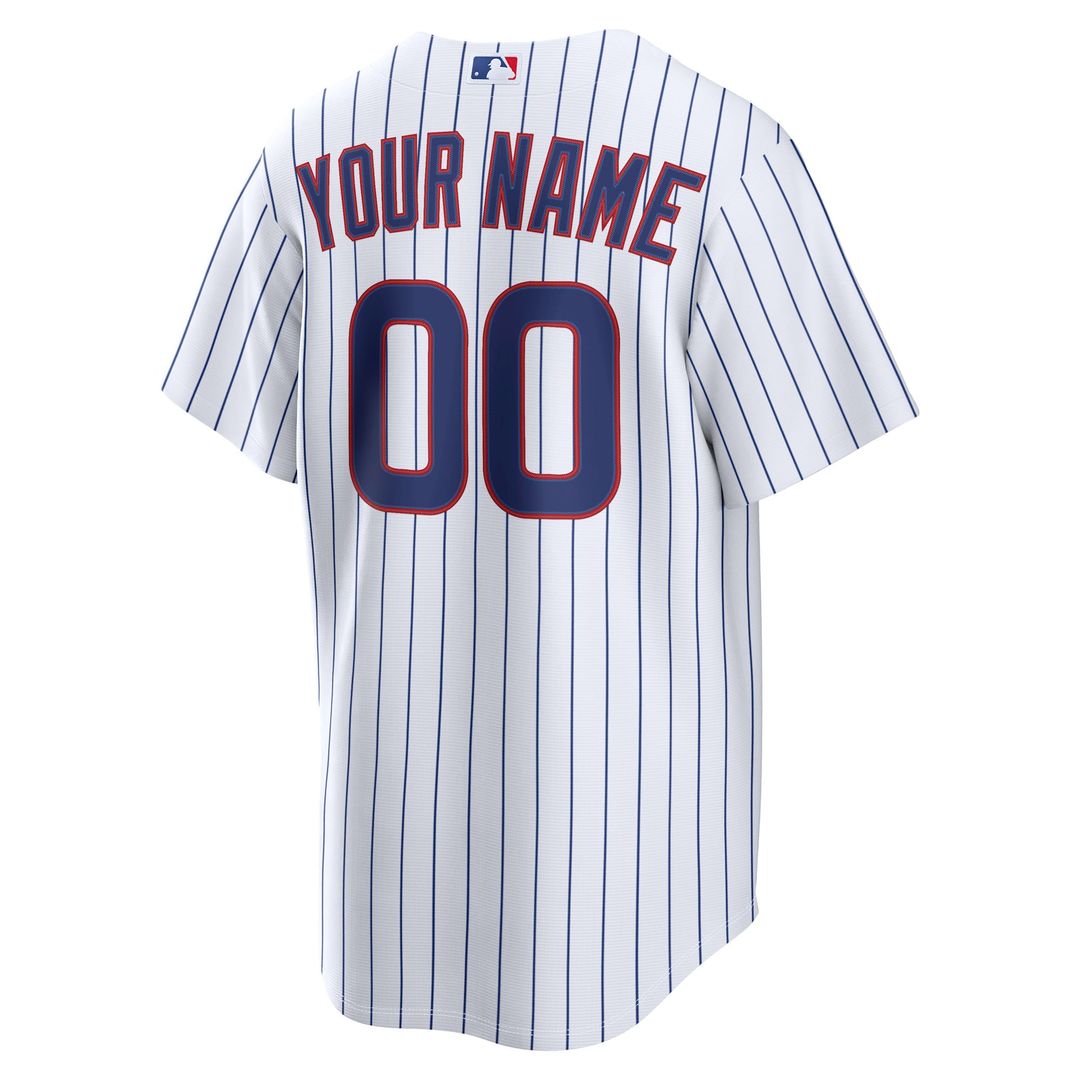 Chicago Cubs Nike Home Replica Custom Jersey - White Team Jersey Sports Fan Apparel