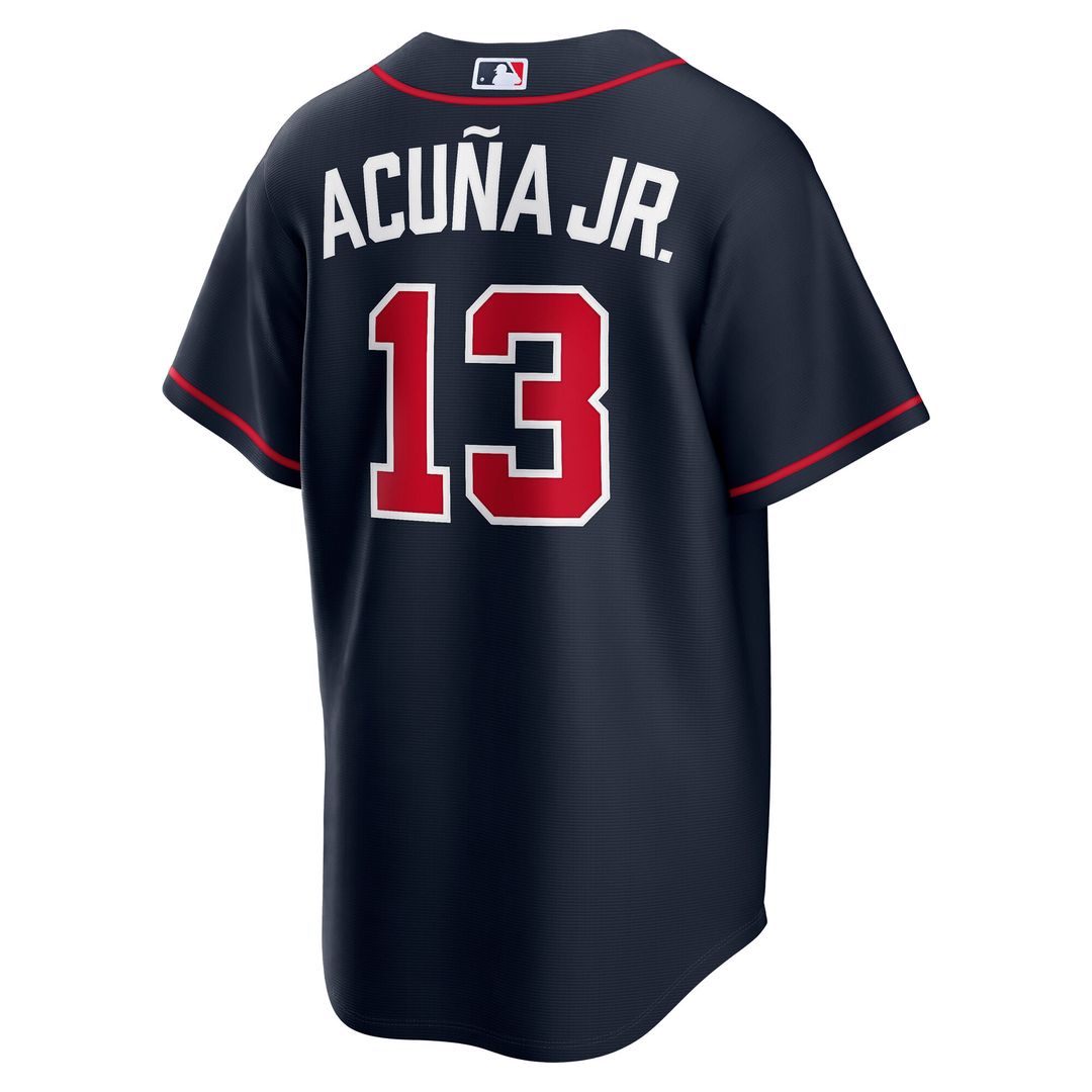 Atlanta Braves Ronald Acuña Jr. Nike Alternate 2 Replica Jersey - Red Team Jersey Sports Fan Apparel