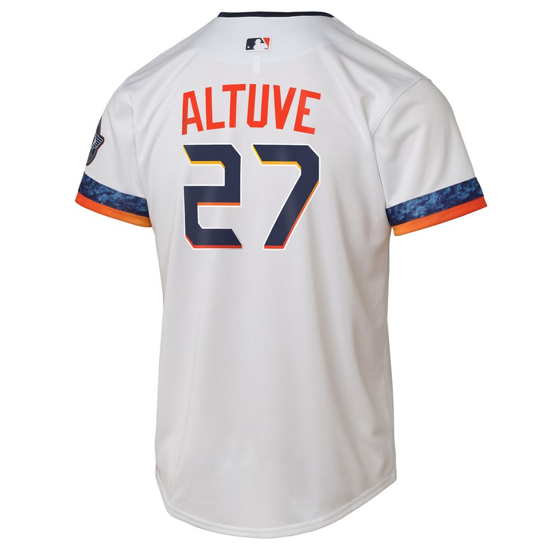 Houston Astros Jose Altuve Nike Youth 2025 City Connect Limited Player Jersey - White Team Jersey Sports Fan Apparel