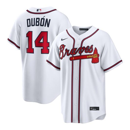 Atlanta Braves Mauricio Dubón Nike Home Replica Jersey - White Team Jersey Sports Fan Apparel