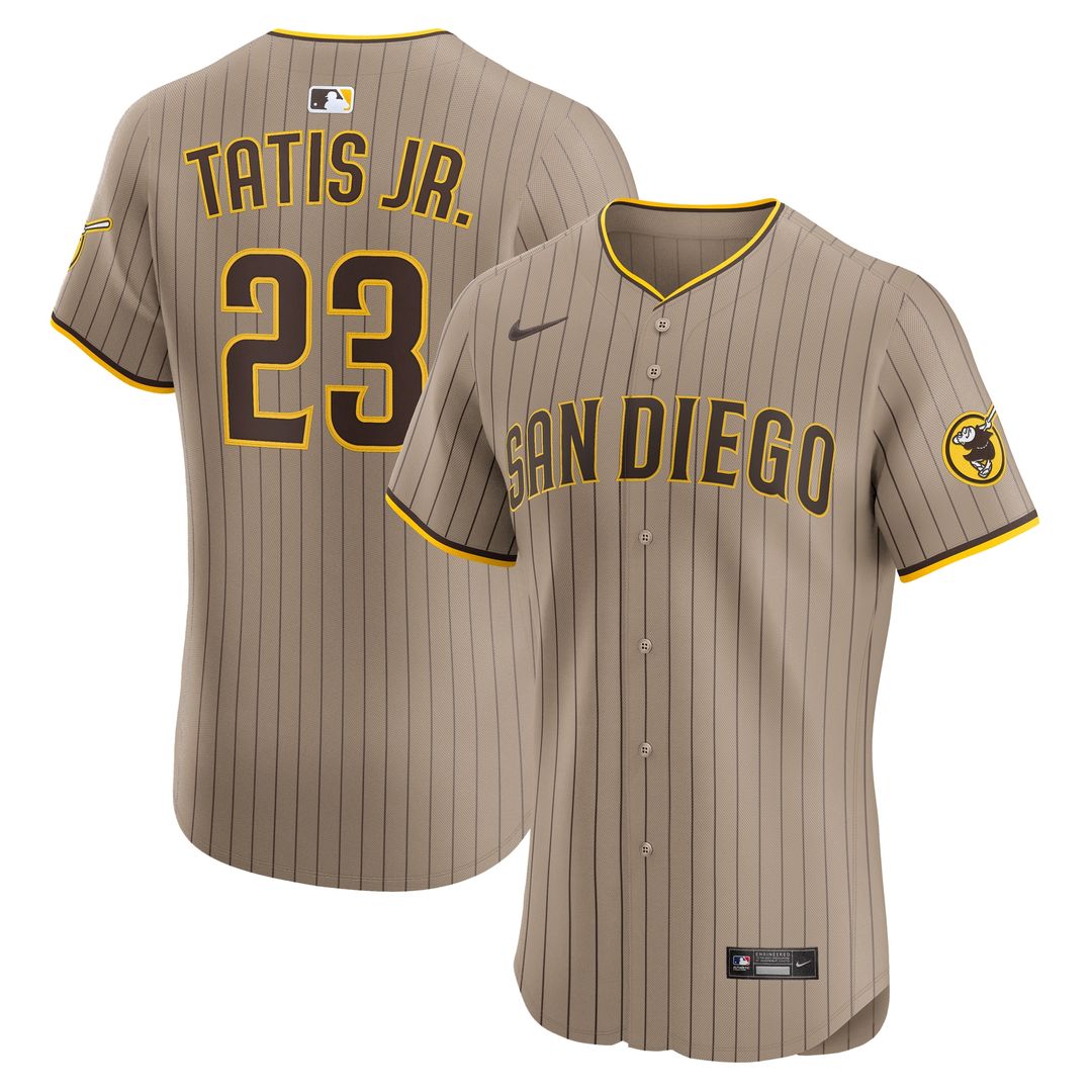 San Diego Padres Fernando Tatis Jr. Nike Alternate Elite Jersey - Sand Team Jersey Sports Fan Apparel