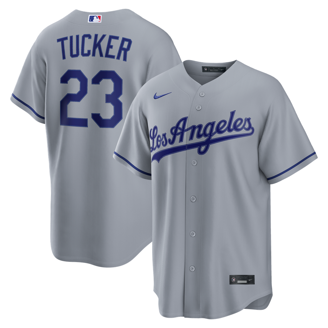 Los Angeles Dodgers Kyle Tucker Nike Road Replica Jersey - Gray Team Jersey Sports Fan Apparel