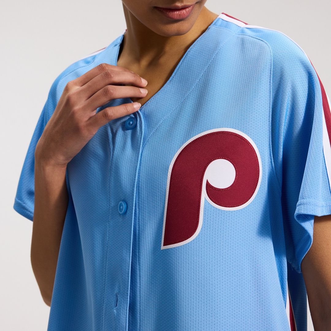 Philadelphia Phillies Nike Women's Alternate Limited Jersey - Light Blue Team Jersey Sports Fan Apparel