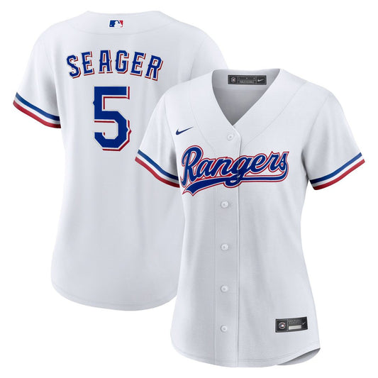 Texas Rangers Corey Seager Nike Women's Home Replica Player Jersey - White Team Jersey Sports Fan Apparel