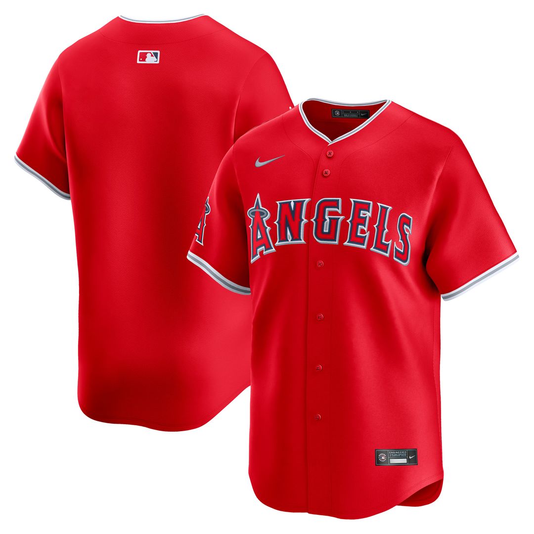 Los Angeles Angels Nike Alternate Limited Jersey - Red Team Jersey Sports Fan Apparel