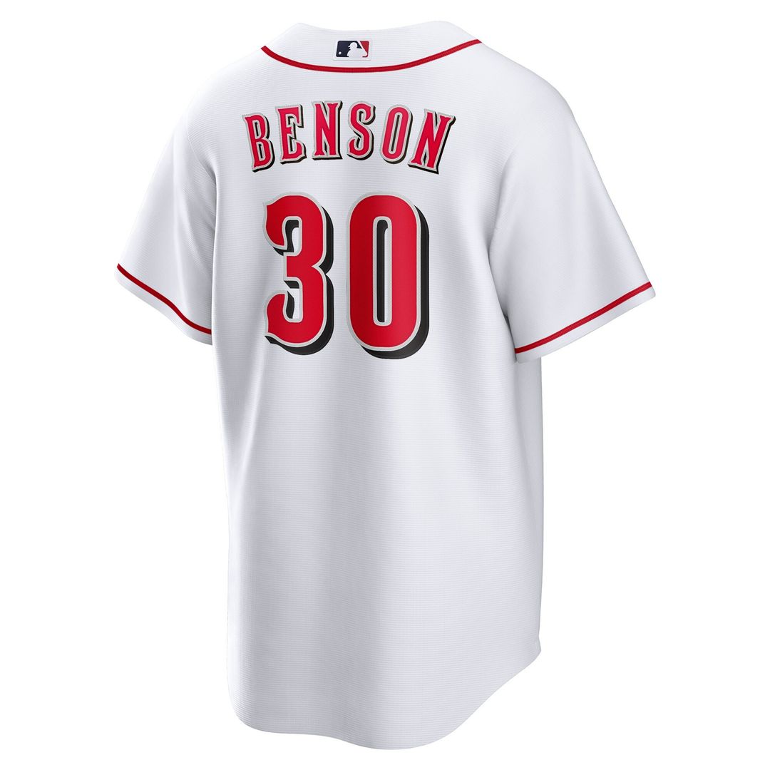 Cincinnati Reds Will Benson Nike Home Replica Jersey - White Team Jersey Sports Fan Apparel