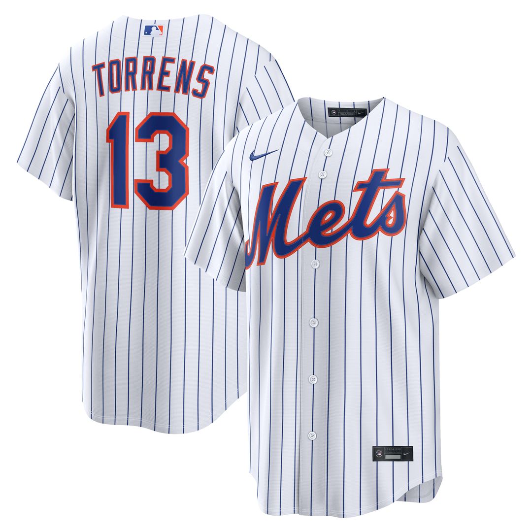 New York Mets Luis Torrens Nike Home Replica Jersey - White Team Jersey Sports Fan Apparel