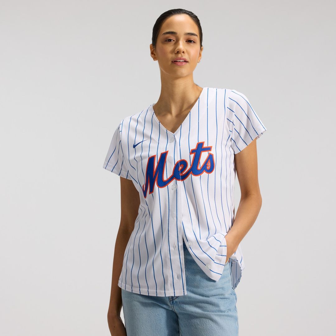 New York Mets Nike Women's Home Replica Team Jersey - White Team Jersey Sports Fan Apparel
