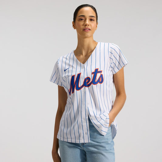 New York Mets Nike Women's Home Replica Team Jersey - White Team Jersey Sports Fan Apparel
