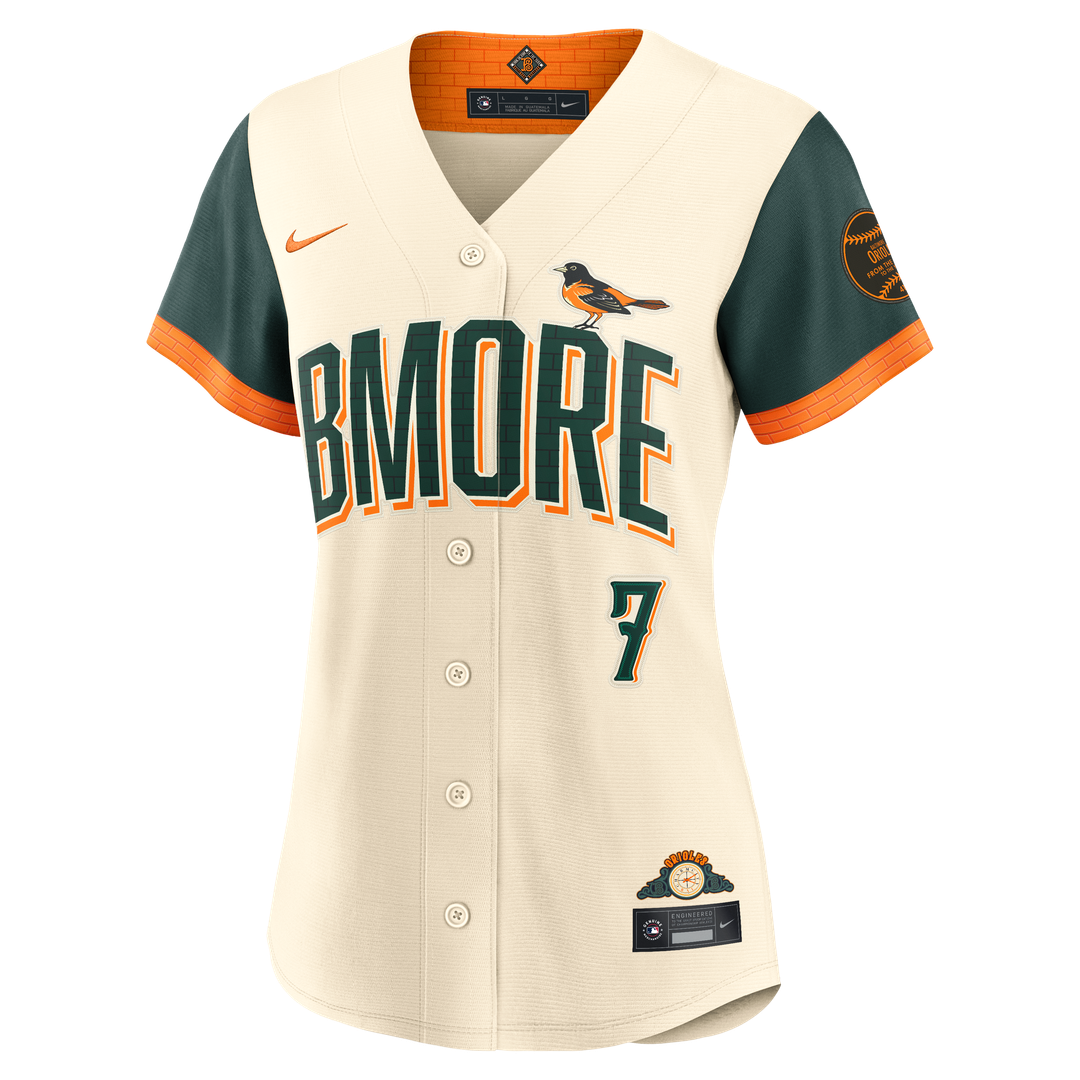 Baltimore Orioles Jackson Holliday Nike Women's 2026 City Connect Stadium Jersey - Cream Team Jersey Sports Fan Apparel