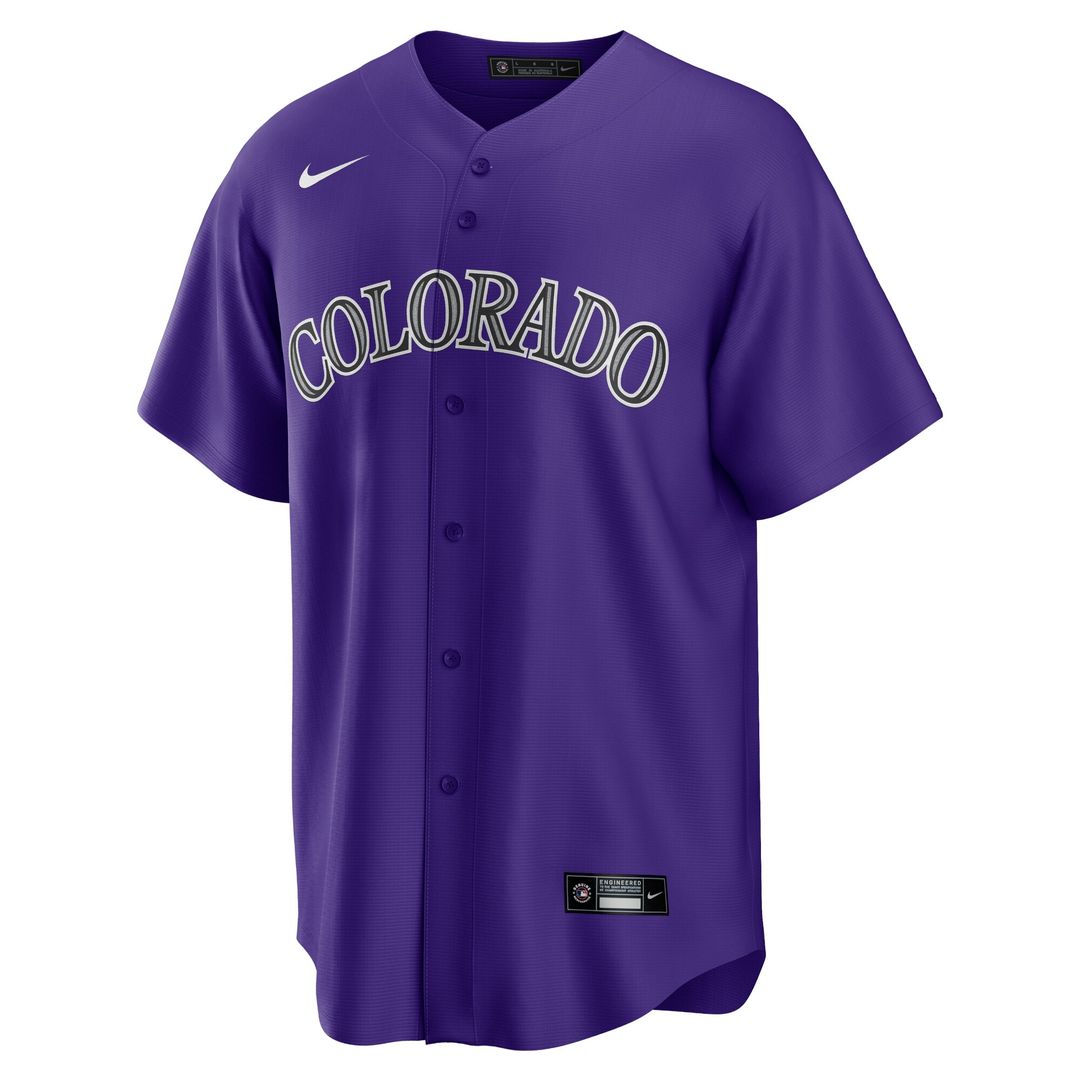 Colorado Rockies Charlie Blackmon Nike Alternate Replica Player Name Jersey - Purple Team Jersey Sports Fan Apparel