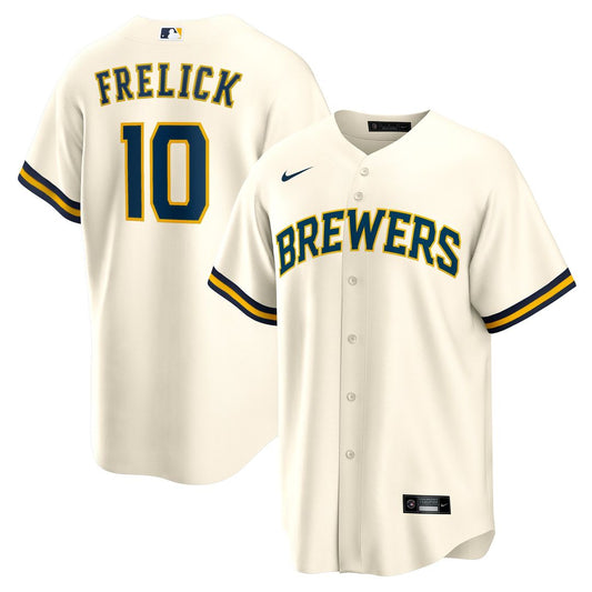 Milwaukee Brewers Sal Frelick Nike Home Replica Player Jersey - Cream Team Jersey Sports Fan Apparel