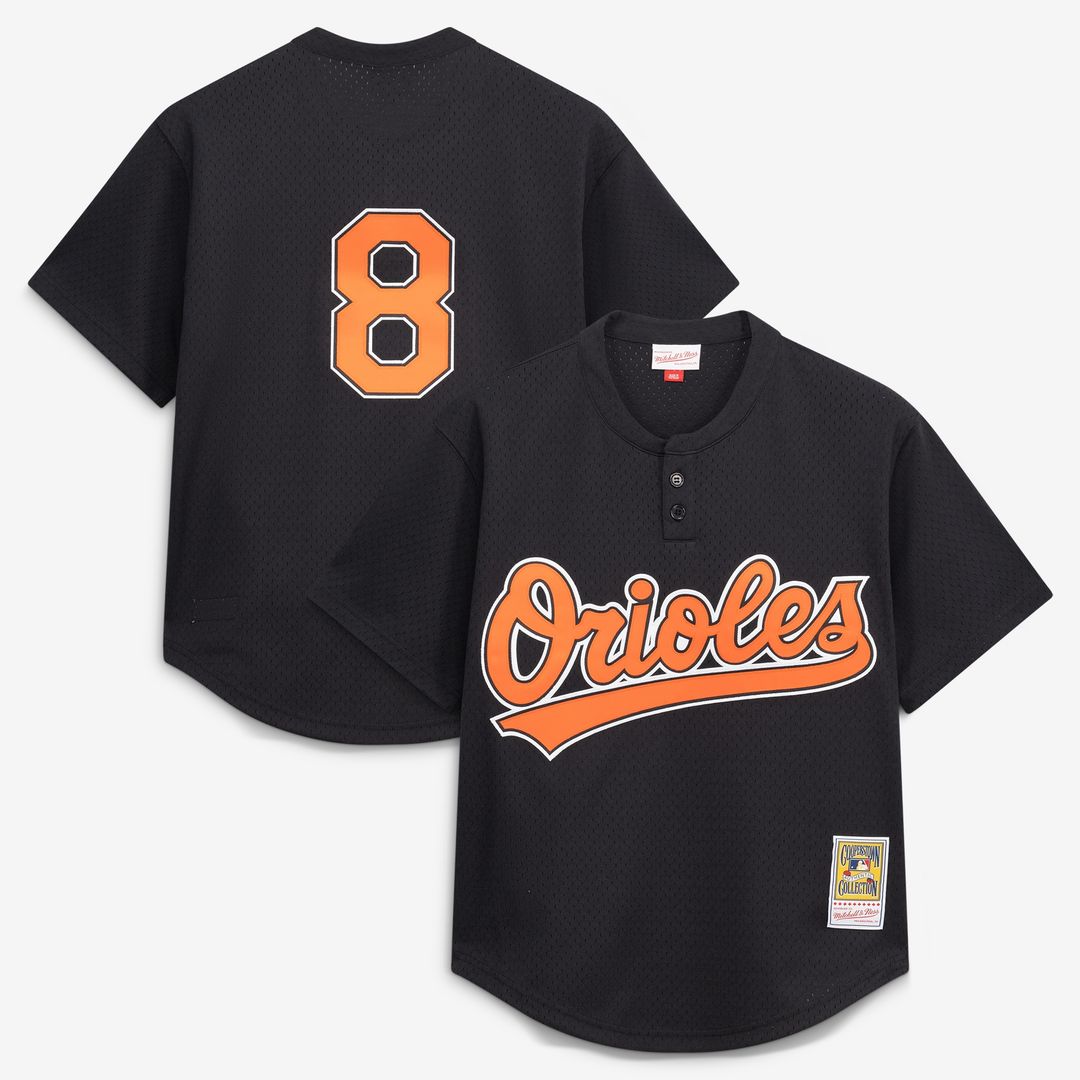 Baltimore Orioles Cal Ripken Jr. Mitchell & Ness Authentic Batting Practice Jersey - Black Team Jersey Sports Fan Apparel