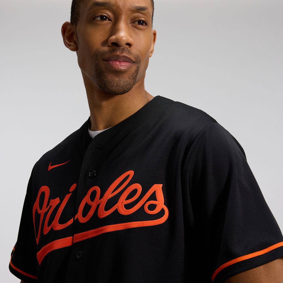 Baltimore Orioles Nike Alternate Replica Team Jersey - Black Team Jersey Sports Fan Apparel