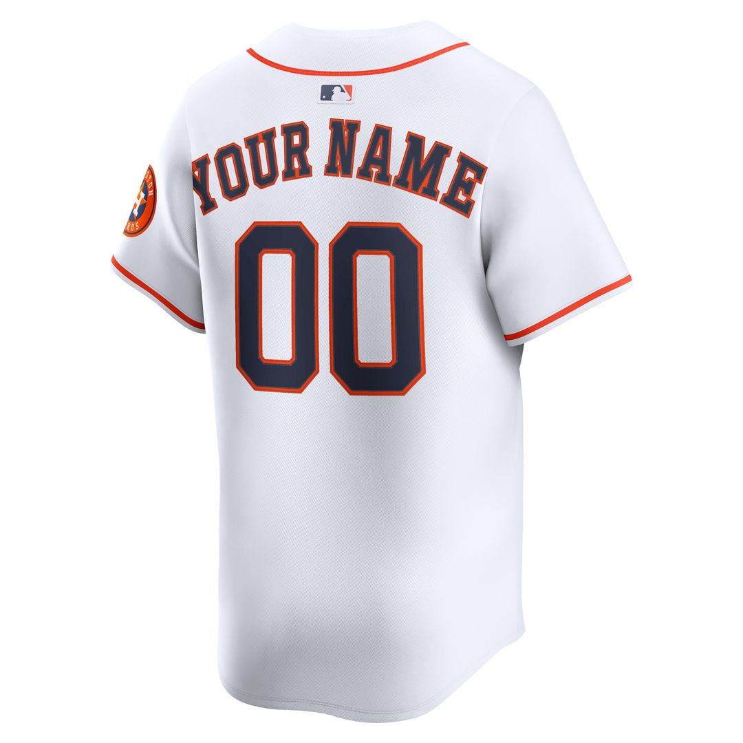 Houston Astros Nike Home Limited Custom Jersey - White Team Jersey Sports Fan Apparel