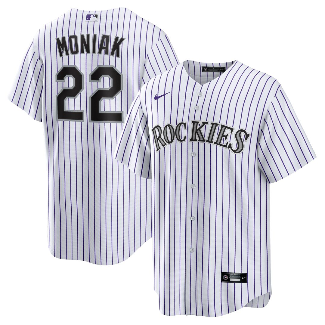 Colorado Rockies Mickey Moniak Nike Home Replica Jersey - White Team Jersey Sports Fan Apparel