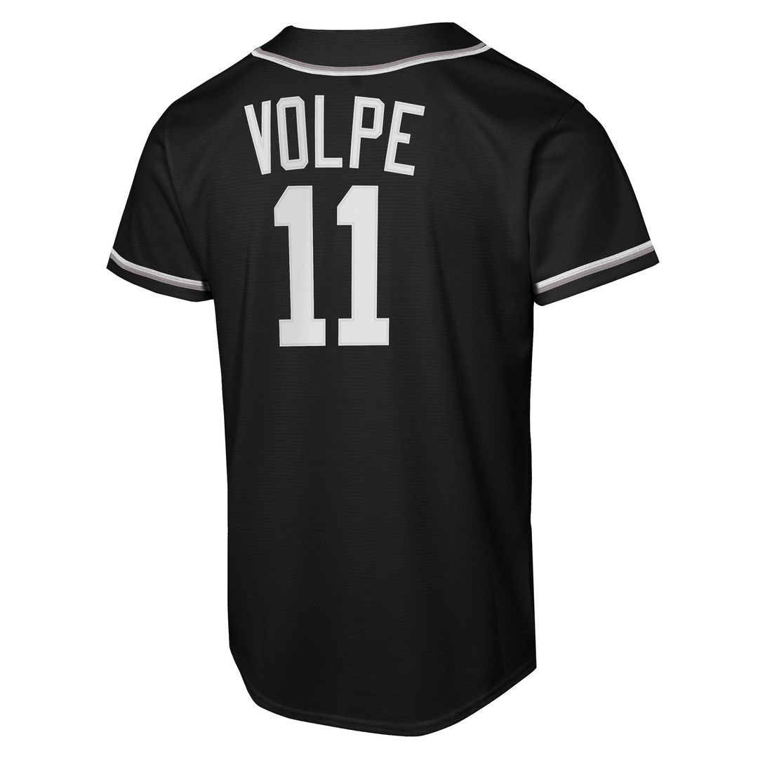 New York Yankees Anthony Volpe Nike Youth Fashion Replica Player Jersey - Black Team Jersey Sports Fan Apparel