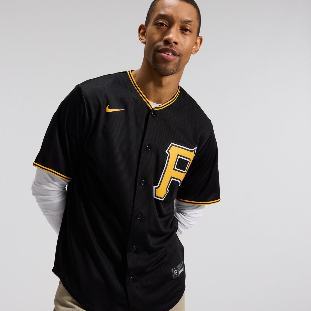 Pittsburgh Pirates Nike Alternate Replica Team Jersey - Black Team Jersey Sports Fan Apparel