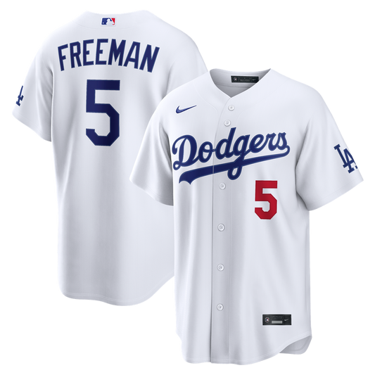 Los Angeles Dodgers Freddie Freeman Nike Home Stadium Jersey - White Team Jersey Sports Fan Apparel