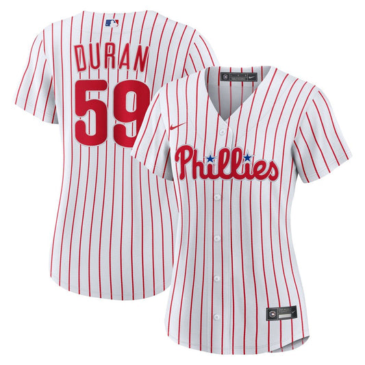 Philadelphia Phillies Jhoan Duran Nike Women's Home Replica Jersey - White Team Jersey Sports Fan Apparel