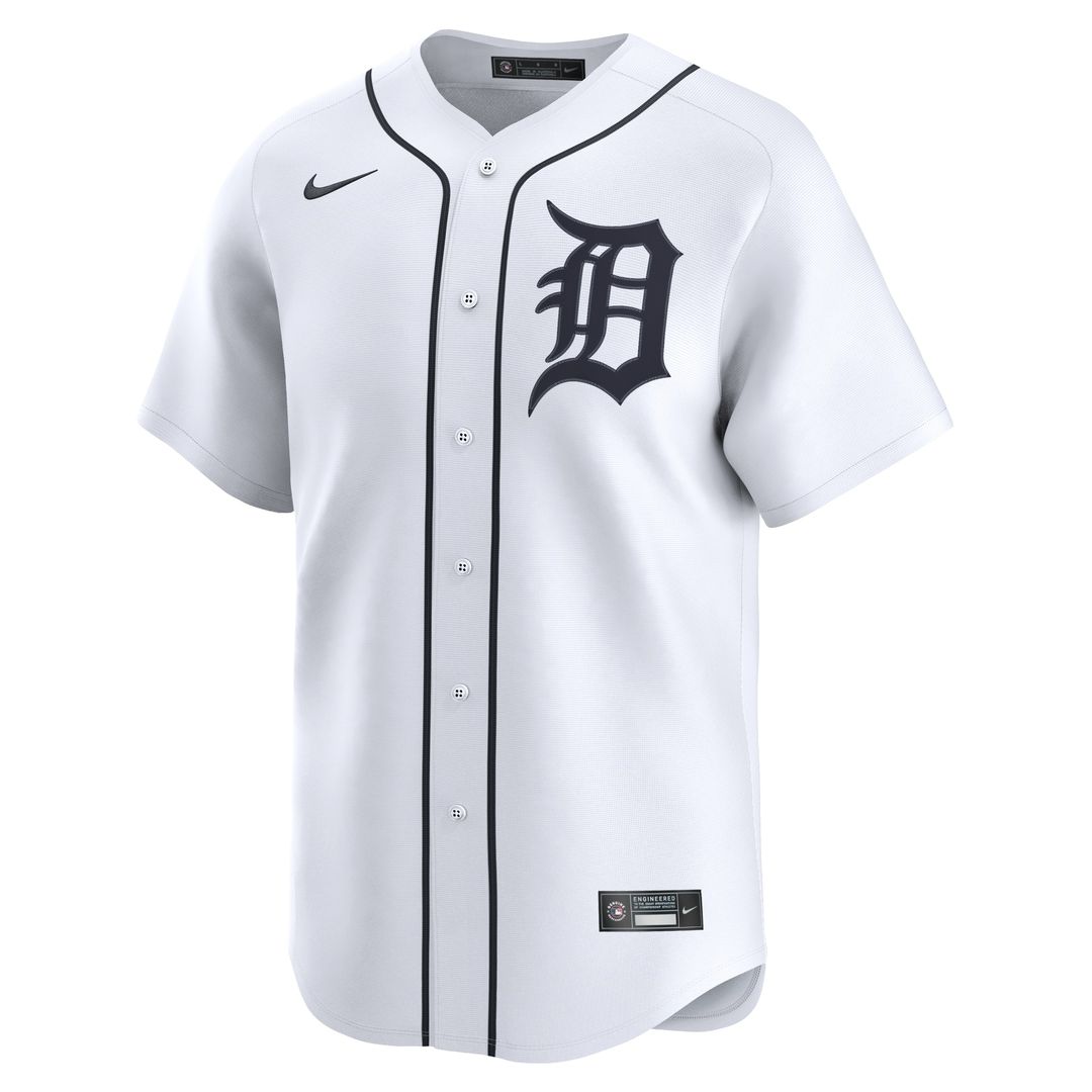 Detroit Tigers Riley Greene Nike Home Limited Player Jersey - White Team Jersey Sports Fan Apparel