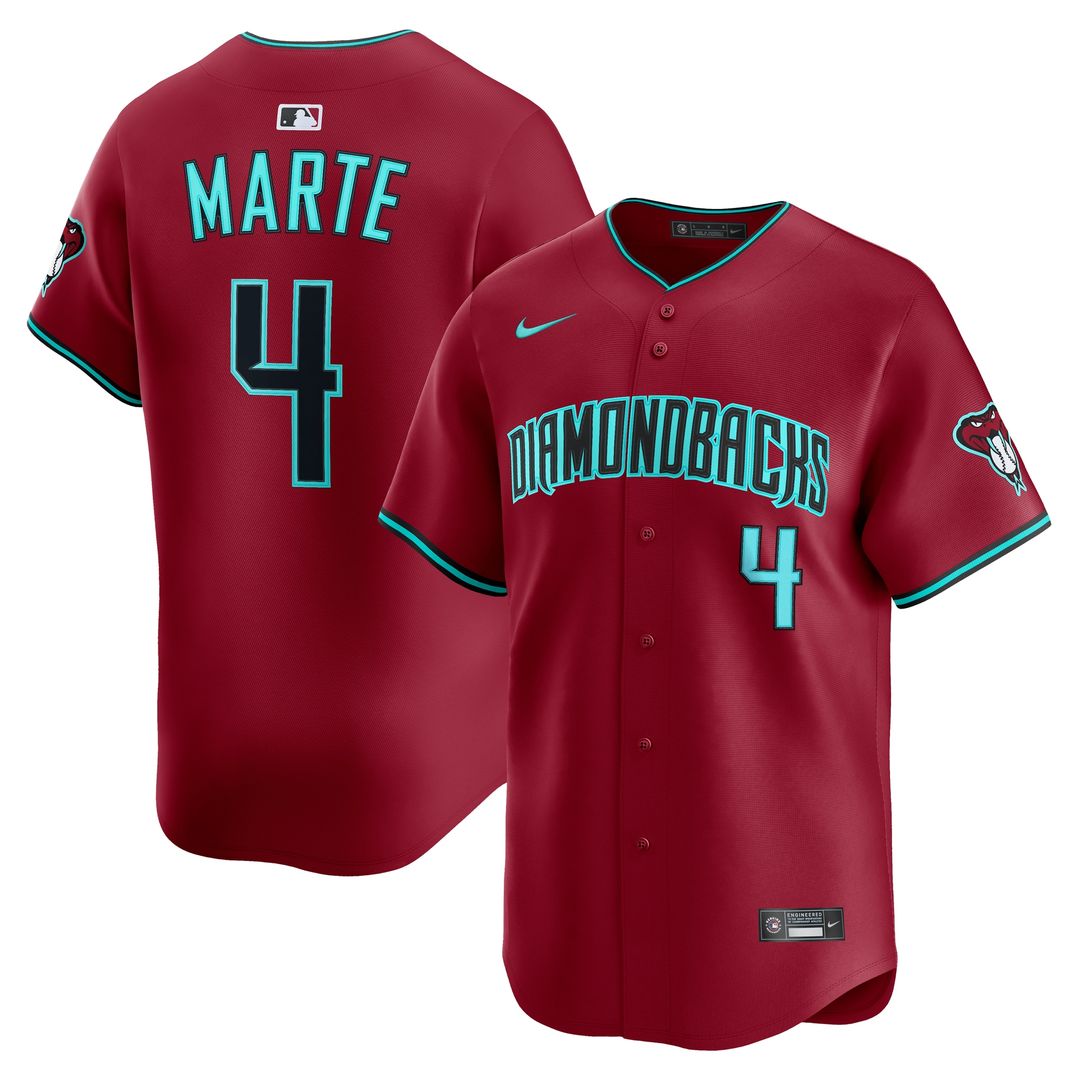 Arizona Diamondbacks Ketel Marte Nike Alternate Limited Jersey - Black Team Jersey Sports Fan Apparel