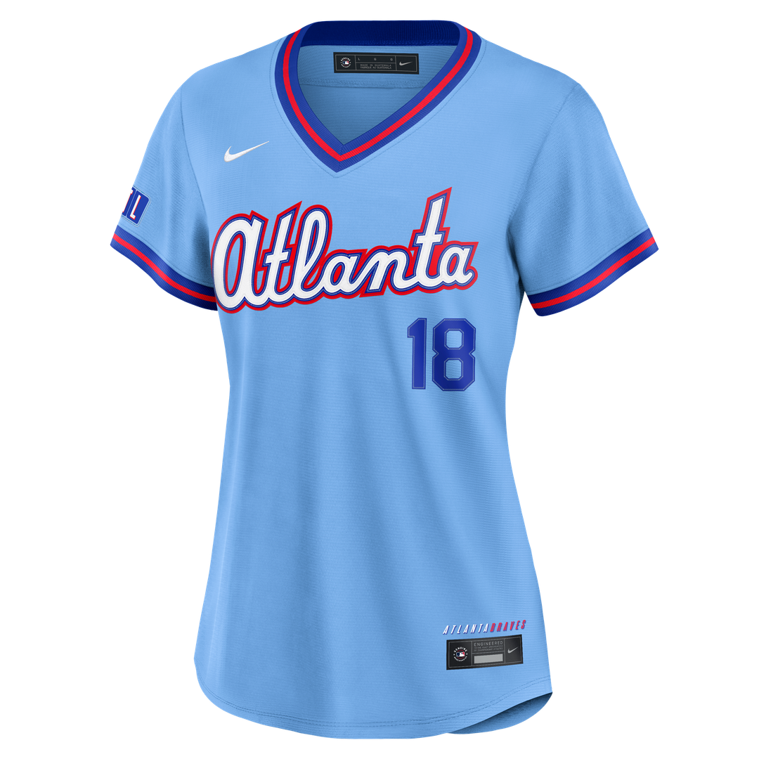 Atlanta Braves Mike Yastrzemski Nike Women's 2026 City Connect Stadium Jersey - Powder Blue Team Jersey Sports Fan Apparel