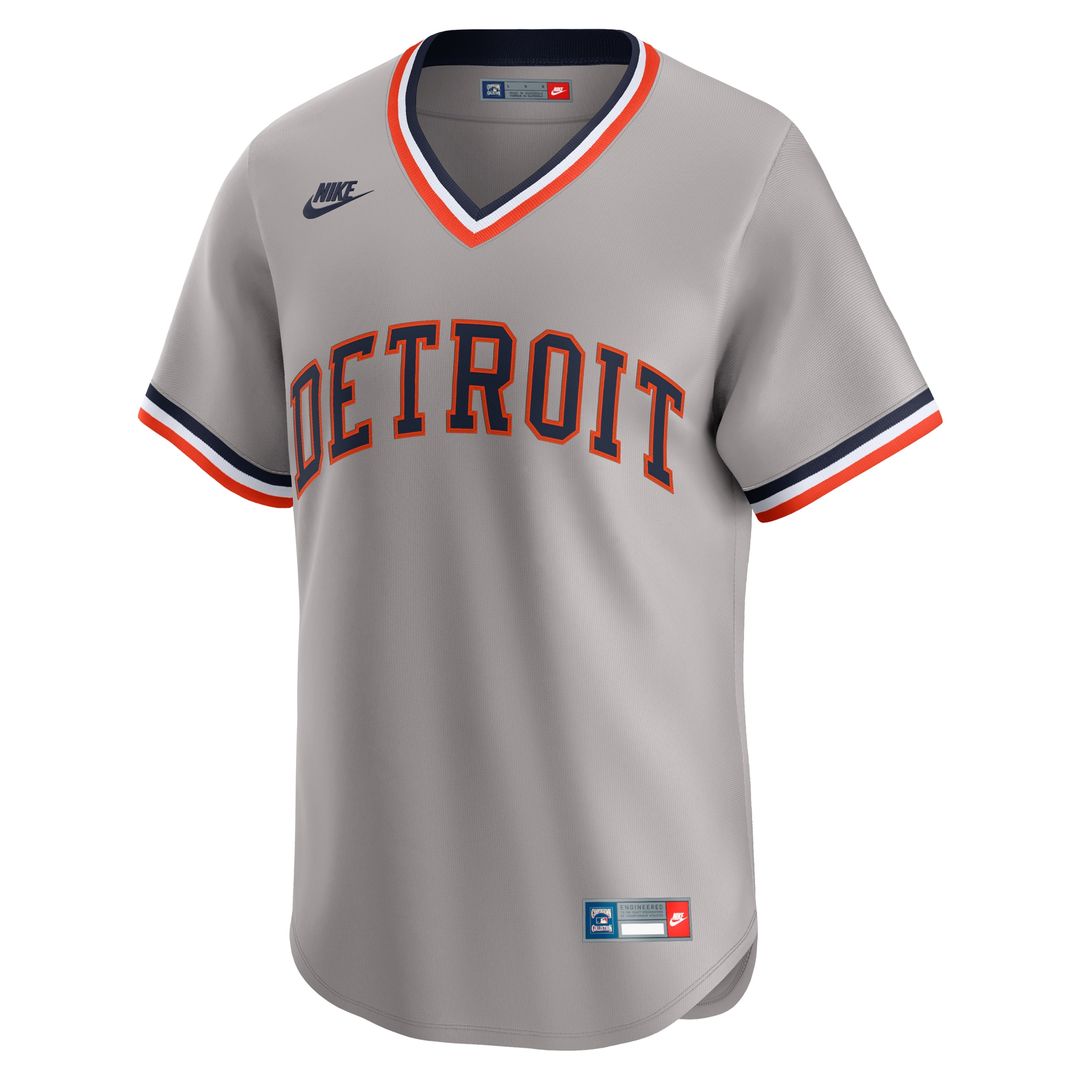 Detroit Tigers Nike Cooperstown Limited Jersey - Gray Team Jersey Sports Fan Apparel