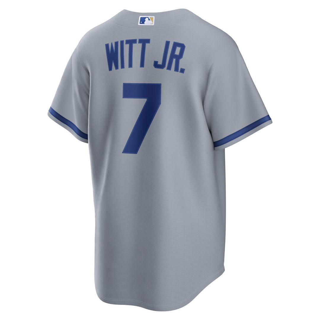 Kansas City Royals Bobby Witt Jr. Nike Road Replica Jersey - Gray Team Jersey Sports Fan Apparel