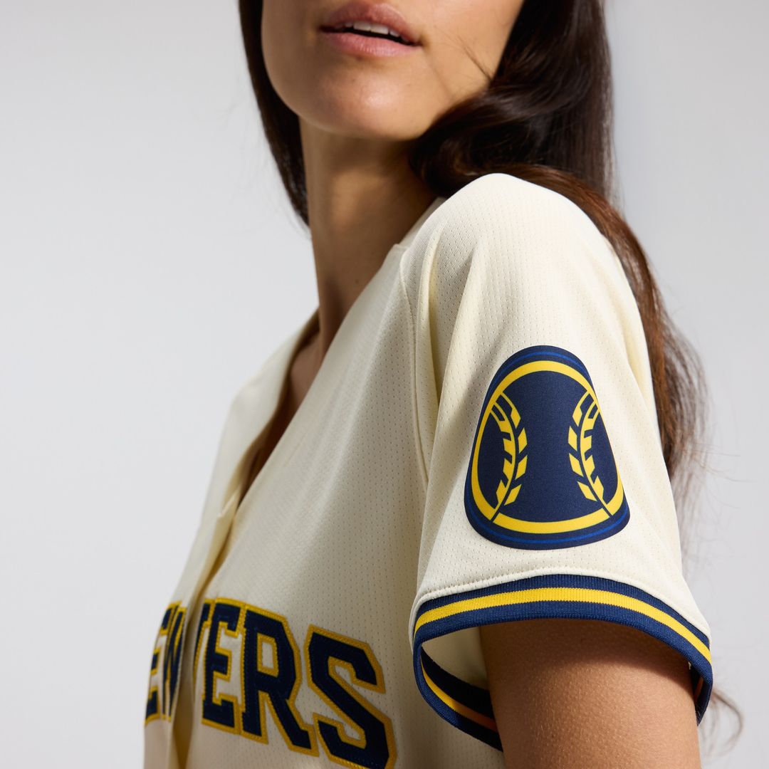 Milwaukee Brewers Nike Women's Home Limited Jersey - Cream Team Jersey Sports Fan Apparel