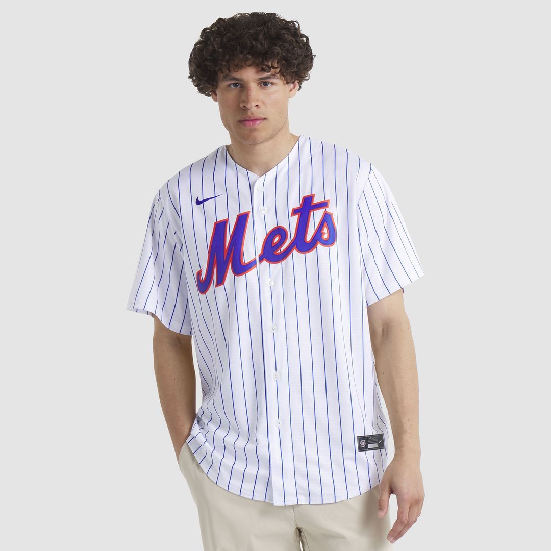 New York Mets Nike Home Replica Team Jersey - White Team Jersey Sports Fan Apparel
