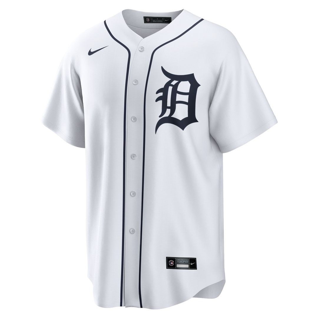 Detroit Tigers Riley Greene Nike Replica Player Jersey - White Team Jersey Sports Fan Apparel