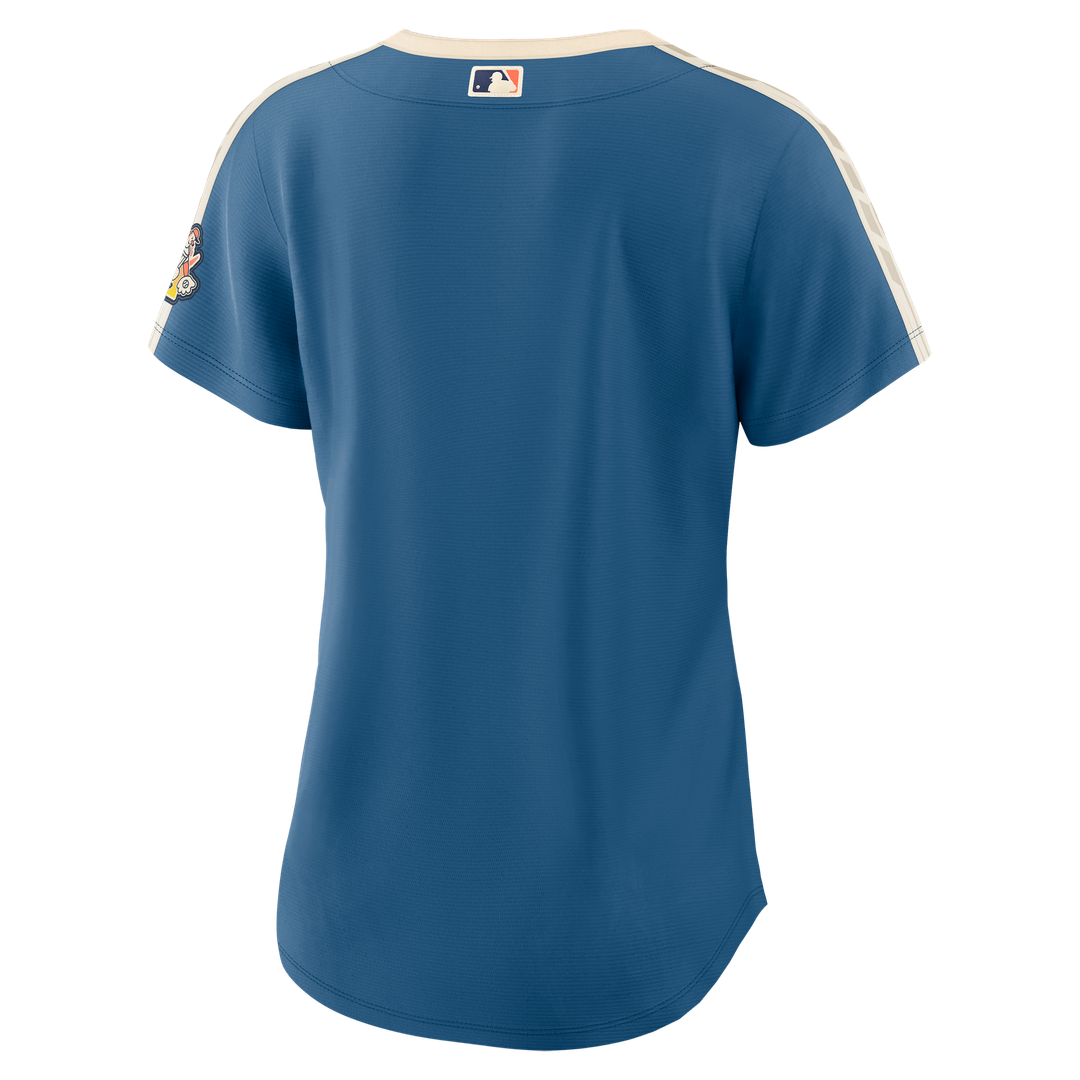 Milwaukee Brewers Nike Women's 2026 City Connect Stadium Jersey - Mineral Blue Team Jersey Sports Fan Apparel