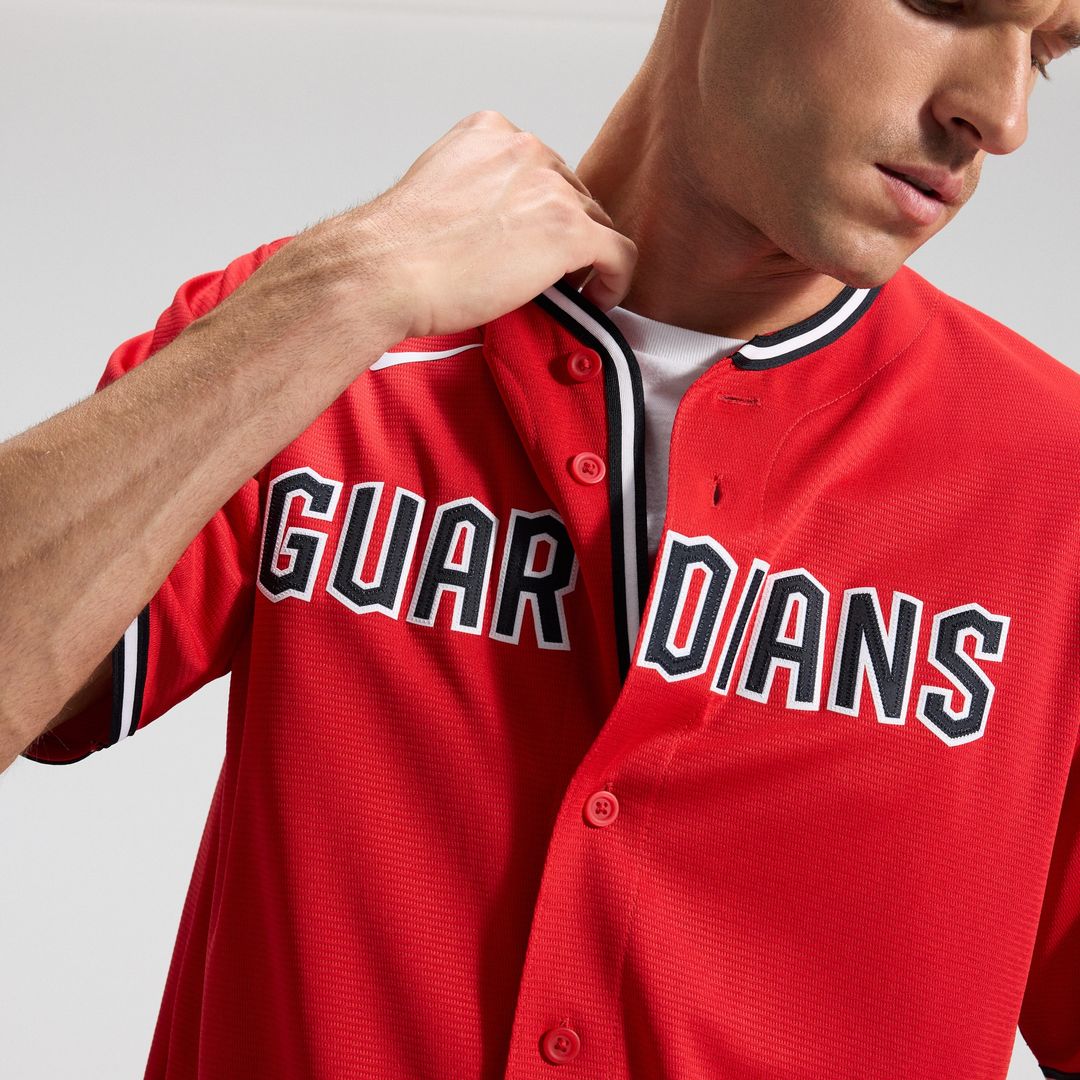 Cleveland Guardians Nike Alternate 2 Replica Jersey - Red Team Jersey Sports Fan Apparel