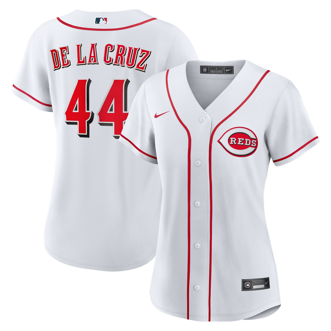 Cincinnati Reds Elly De La Cruz Nike Women's Home Replica Jersey - White Team Jersey Sports Fan Apparel