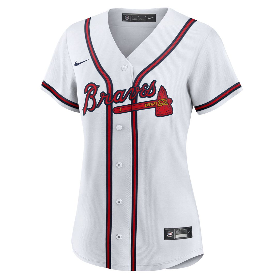 Atlanta Braves Spencer Schwellenbach Nike Women's Home Replica Jersey - White Team Jersey Sports Fan Apparel