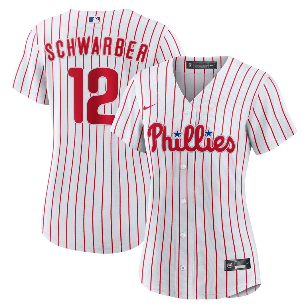 Philadelphia Phillies Kyle Schwarber Nike Women's Home Replica Jersey - White Team Jersey Sports Fan Apparel