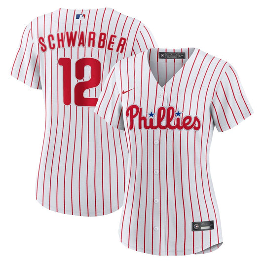 Philadelphia Phillies Kyle Schwarber Nike Women's Home Replica Jersey - White Team Jersey Sports Fan Apparel