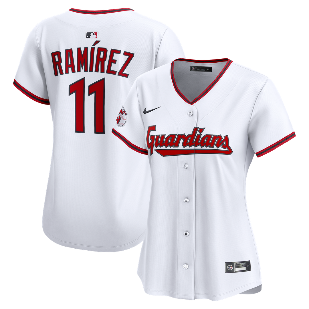 Cleveland Guardians José Ramírez Nike Women's Home Limited Player Jersey - White Team Jersey Sports Fan Apparel
