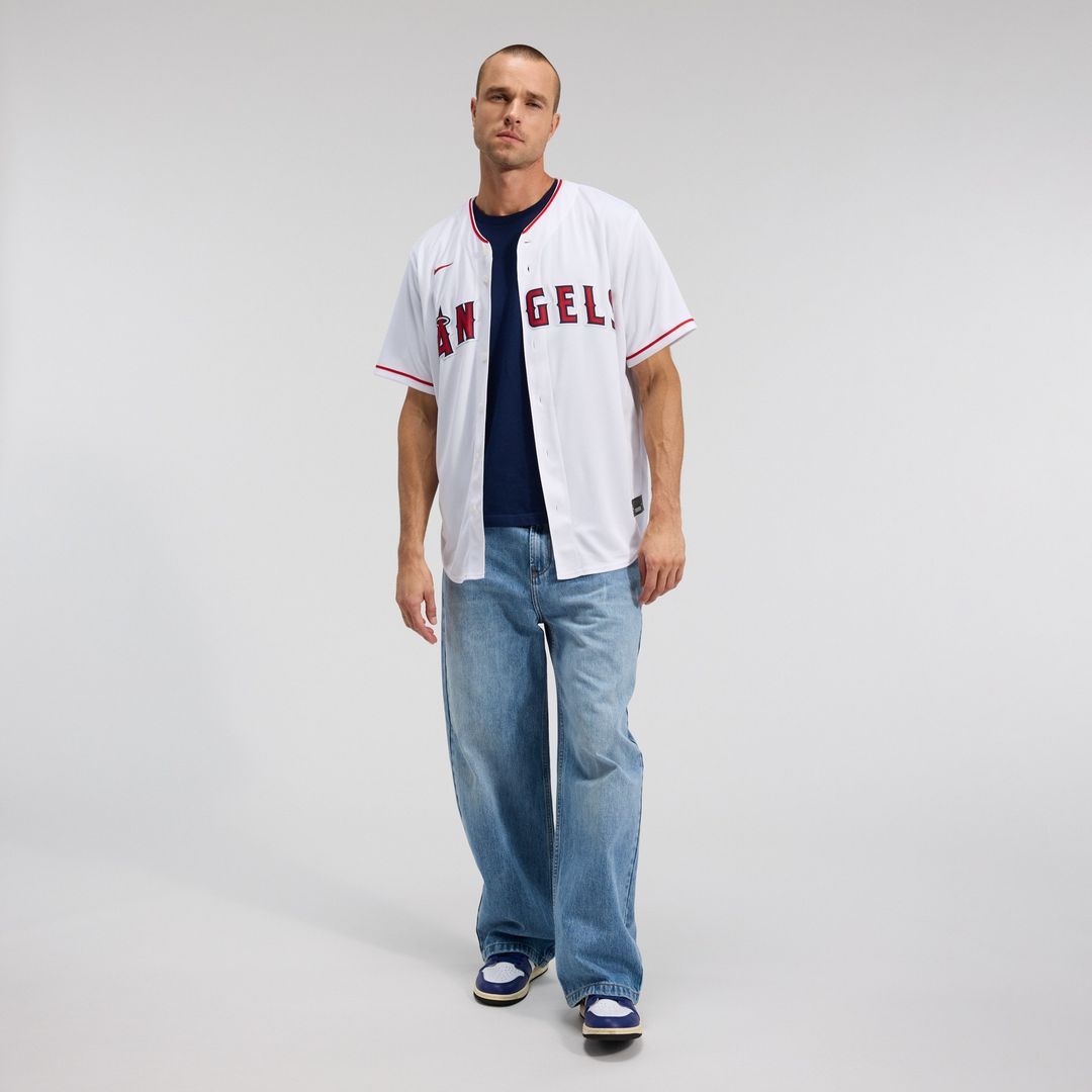 Los Angeles Angels Nike Home Replica Team Jersey - White Team Jersey Sports Fan Apparel